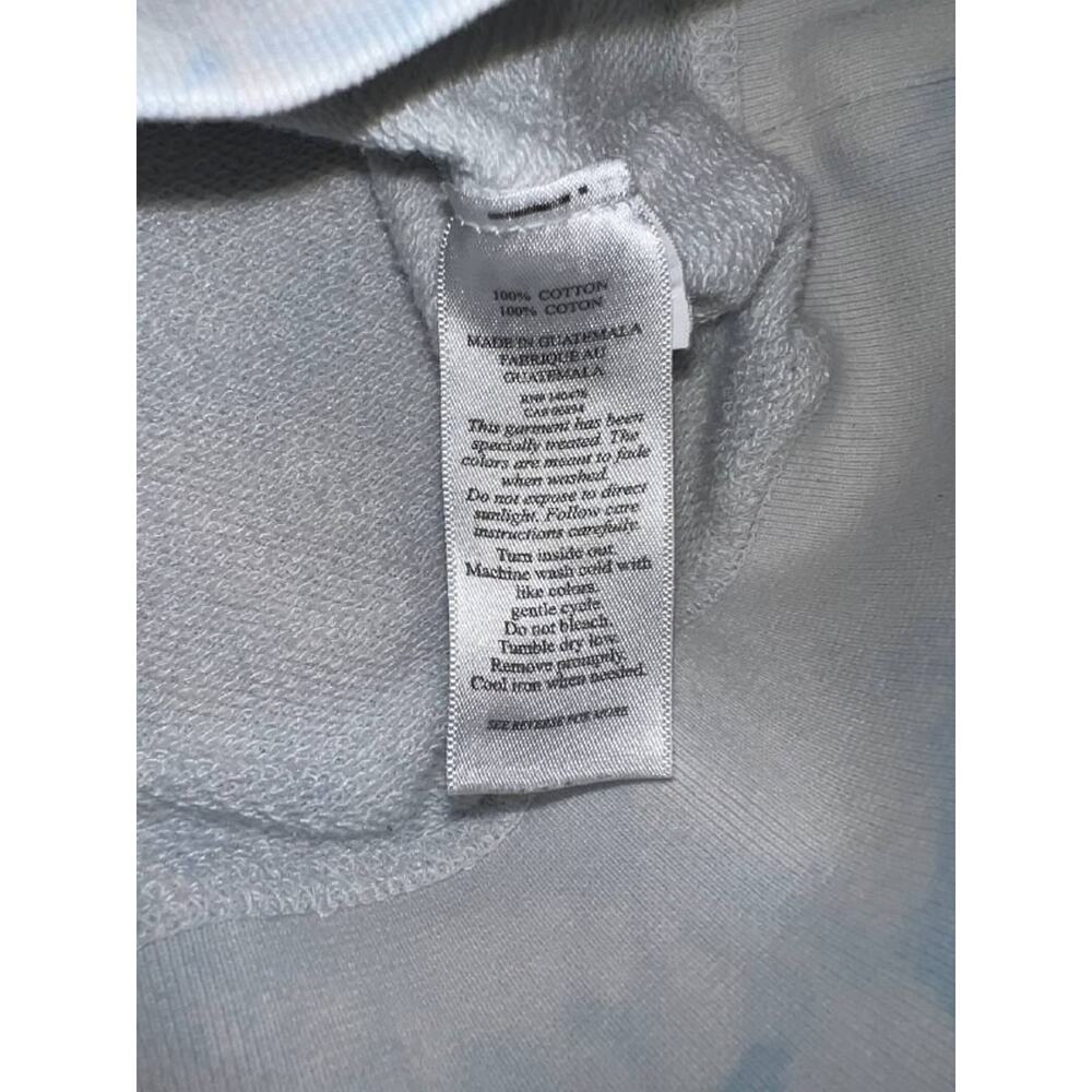 Faherty Hoodie Womens Y2K preppy Large White Tie Dye Pullover A006301 - Picture 5 of 7